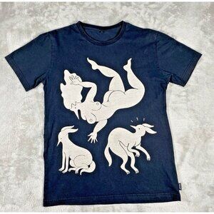 Rockwell by Parra Graphic Tee - Surrealist Nude & Animals Design M